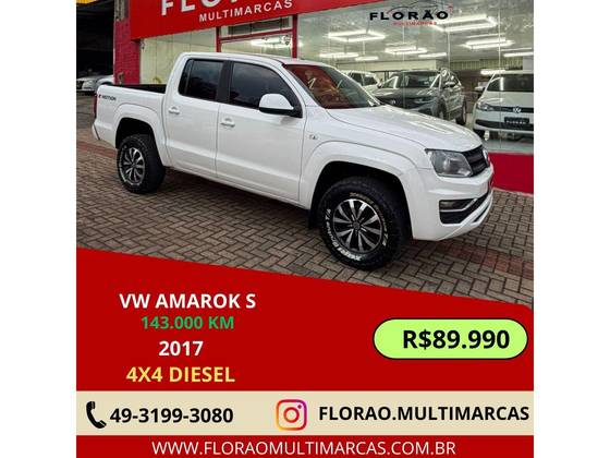 VOLKSWAGEN AMAROK 2.0 S 4X4 CD 16V TURBO INTERCOOLER DIESEL 4P MANUAL VOLKSWAGEN AMAROK 2.0 S 4X4 CD 16V TURBO INTERCOOLER DIESEL 4P MANUAL